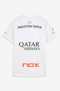 Camisa Esportiva Masculina Sponsors AT10 | NOX - Branco by Agustín Tapia - comprar online