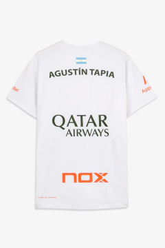 Camisa Esportiva Masculina Sponsors AT10 | NOX - Branco by Agustín Tapia - comprar online
