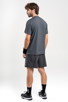 Camisa Polo Esportiva Masculina PRO | NOX - Cinza Carvão - loja online