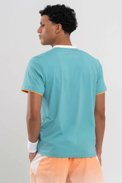 Camisa Polo Esportiva Masculina Padel e Beach Tennis NOX Turquesa