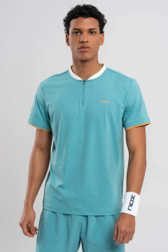 Camisa Polo Esportiva Masculina Padel e Beach Tennis NOX Turquesa - comprar online