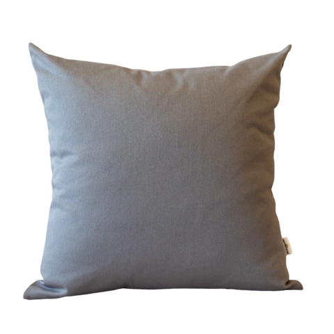 Capa de Almofada em tecido Sarja (Cinza Claro)