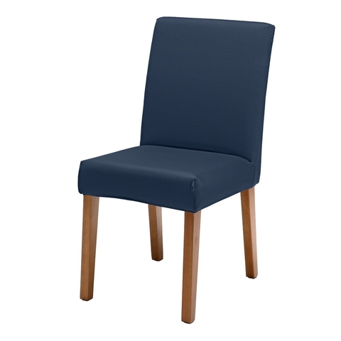 Capa De Cadeira De Jantar Em Lycra - Blueberry