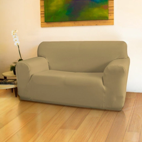 Capa De Sofá Stretch - Areia