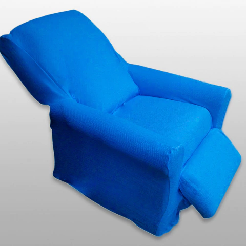 Capa Poltrona Do Papai Com Pé - Azul