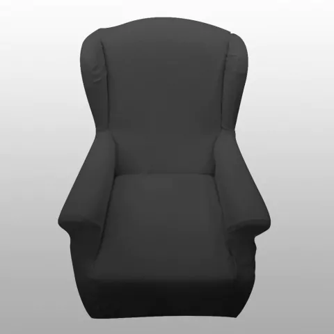 Capa Poltrona Berger Em Stretch - Cinza Escuro