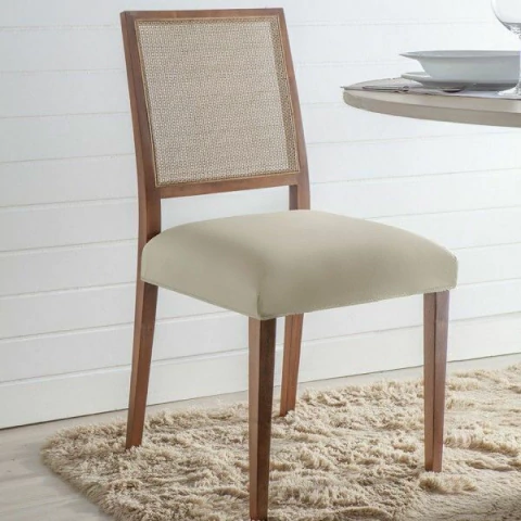 Capa Para Assento de Cadeira de Jantar em Malha Suplex Lisa - comprar online