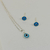 CONJUNTO DE OLHO GREGO EM PRATA 925