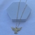 COLAR ESPIRITO SANTO CRAVEJADO BANHADO A OURO 18 K