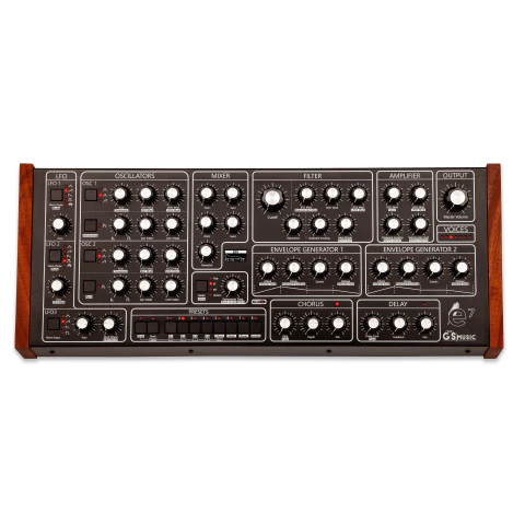 Sintetizador Analógico Polifónico GS e7 (Negro/Rojo)