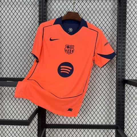 Camisa Barcelona Third 25/26 Laranja Torcedor
