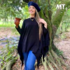 PONCHO 3 EM 1 - PRETO