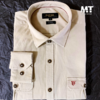 CAMISA MASCULINA SARJA BEGE /PAMPA SUL (LPS01 20IN )