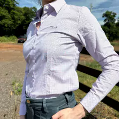 CAMISA FEMININA ROSA C/PRETO - CAMPO E FÉ na internet