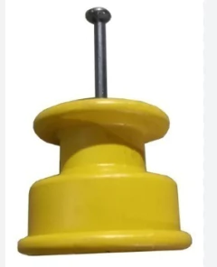 ROLDANA ISOLADOR 36X36 C/PREGO 16X24- PACOTE C/50 UNIDADES