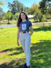 BOMBACHA FEMININA ALFAIATARIA LISTRADA CINZA- EMPÓRIO HORSE - comprar online