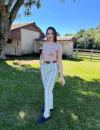 BOMBACHA FEMININA ALFAIATARIA LISTRADA VERDE- EMPÓRIO HORSE - comprar online