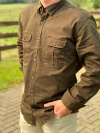 CAMISA MASCULINA SARJA VERDE - PAMPA SUL (LPS01/20IN 294) - comprar online