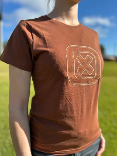 CAMISETA FEMININA TXC SLIM MARROM 51128 - loja online