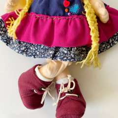 Frida e seu Papagaio Bonito - Ateliê Bonecas da Vivi