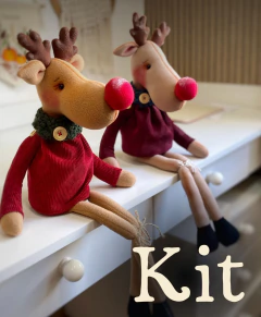 Kit para montagem - Rena Rodolfo - comprar online