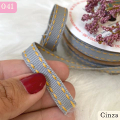 Fita decorativa jeans pespontada 10 mm com 10 metros na internet