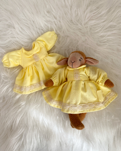 Vestido Ovelhinha Dolly - Amarelo
