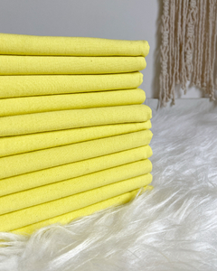Linho com algodão - amarelo - meio metro - comprar online
