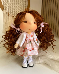 Bonecas Tullipas 25 cm - morena rosa - comprar online