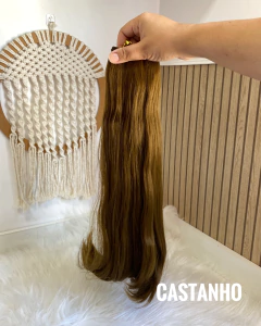 Cabelo sintético liso - Ateliê Bonecas da Vivi