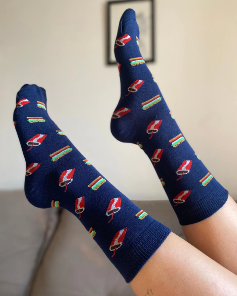 Meia de Algodão Burger e Refri - comprar online