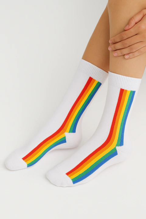 Meia de Algodão Arco Iris - comprar online