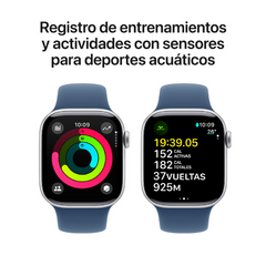 APPLE WATCH SERIES 10 GPS 46MM CAJA ALUMINIO SILVER M/L - Flux Solutions