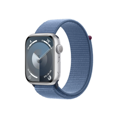 APPLE WATCH SERIES 9 41MM GPS SILVER ALUMINIUM SPORT LOOP STORM BLUE
