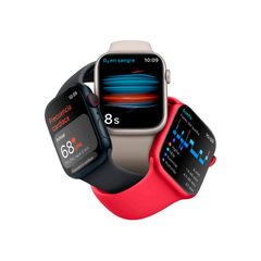 APPLE WATCH SERIES 8 GPS 45MM STARLIGHT ALUMINUM CASE WITH WHITE SPORT BAND en internet