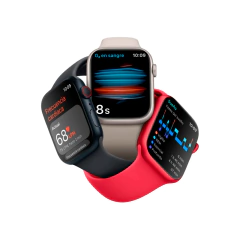 APPLE WATCH SERIES 8 GPS 41MM SILVER ALUMINUM CASE WITH WHITE SPORT BAND en internet