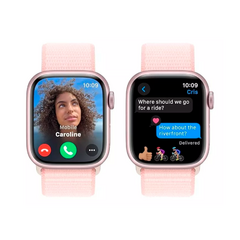 APPLE WATCH SERIES 9 GPS 41MM PINK ALUMINIO ROSA SPORT LOOP LIGHT PINK en internet