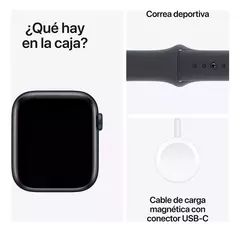 APPLE WATCH SE GPS (2ND GEN) • CAJA DE ALUMINIO MEDIANOCHE DE 44 MM • CORREA LOOP DEPORTIVA MEDIANOCHE M/L