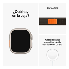 APPLE WATCH ULTRA GPS + CELULAR 49MM TITANIUM CASE BLACK//GRAY TRAIL LOOP - Flux Solutions
