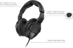 AURICULARES SENNHEISER HD 280 PRO - Flux Solutions