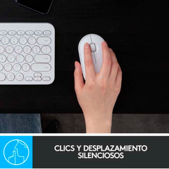 MOUSE LOGITECH PEBBLE M350 WIRELESS INALÁMBRICO - BLANCO - tienda online