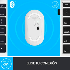 MOUSE LOGITECH PEBBLE M350 WIRELESS INALÁMBRICO - BLANCO - comprar online
