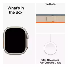 APPLE WATCH ULTRA 2 49MM TITANIUM ORANGE/BEIGE TL M/L - Flux Solutions