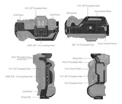 JAULA CÁMARA NIKON Z8 MB-N12 SMALLRIG CON EMPUÑADURA DE BAT - Flux Solutions