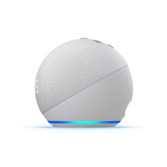 AMAZON ECHO DOT 5TH GEN WITH CLOCK CON ASISTENTE VIRTUAL ALEX - PANTALLA INTEGRADA GLACIAR WHITE 110V/240V - comprar online