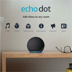 AMAZON ECHO DOT 4.ª GENERACION EDICIÓN 2020 - PARLANTE INTELIGENTE CON ALEXA - NEGRO - comprar online
