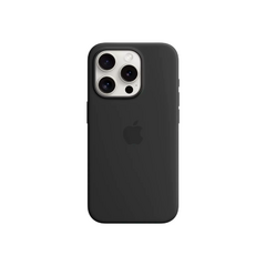 FUNDA PROTECTOR SILICONE CASE IPHONE 15 PRO MAGSAFE ORIGINAL - BLACK