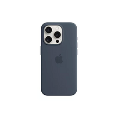 FUNDA APPLE PARA IPHONE 15 PRO MAGSAFE AZUL TORMENTA STORM BLUE LISO
