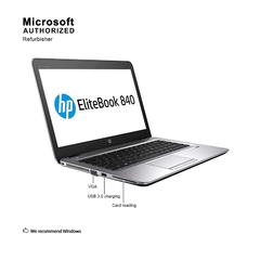 HP EliteBook 840 G3 - Pantalla FHD de 14", Intel Core i5-6300U de 2,4 GHz, SSD de 256 (REACONDICIONADO) - Flux Solutions