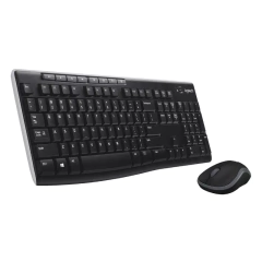 KIT TECLADO Y MOUSE BLUETOOTH INALÁMBRICO LOGITECH MK270 ESPAÑOL LATINOAMERICA NEGRO en internet